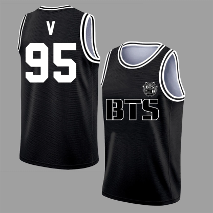 V,Custom BTS Basketball Jersey