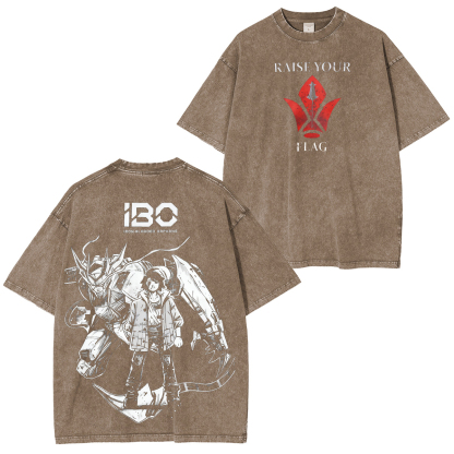 Gundam Barbatos Vintage Washed Unisex T-Shirt