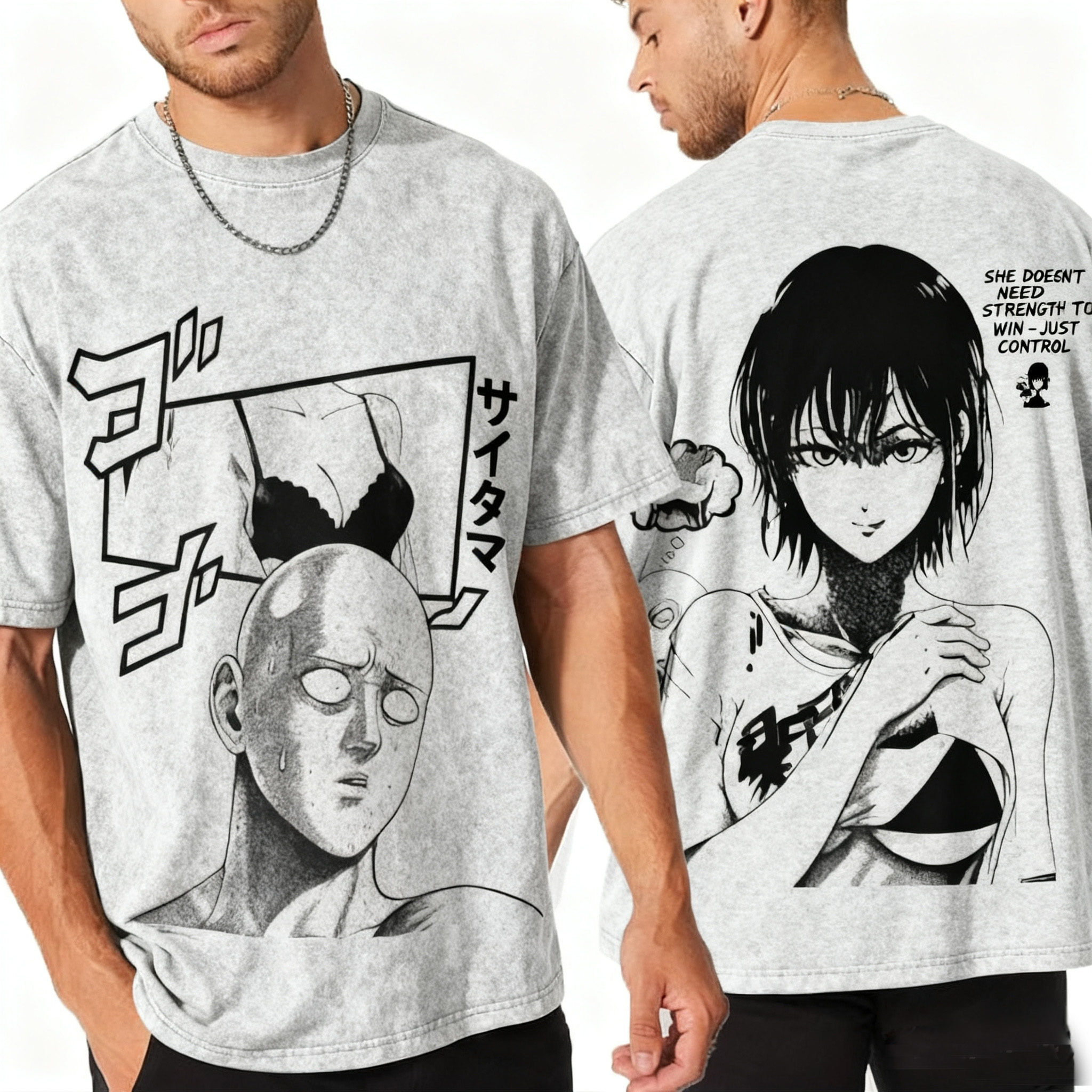 saitamafubuki onepunchmanseason3 Vintage Washed T-shirt/Crewneck/Hoodie
