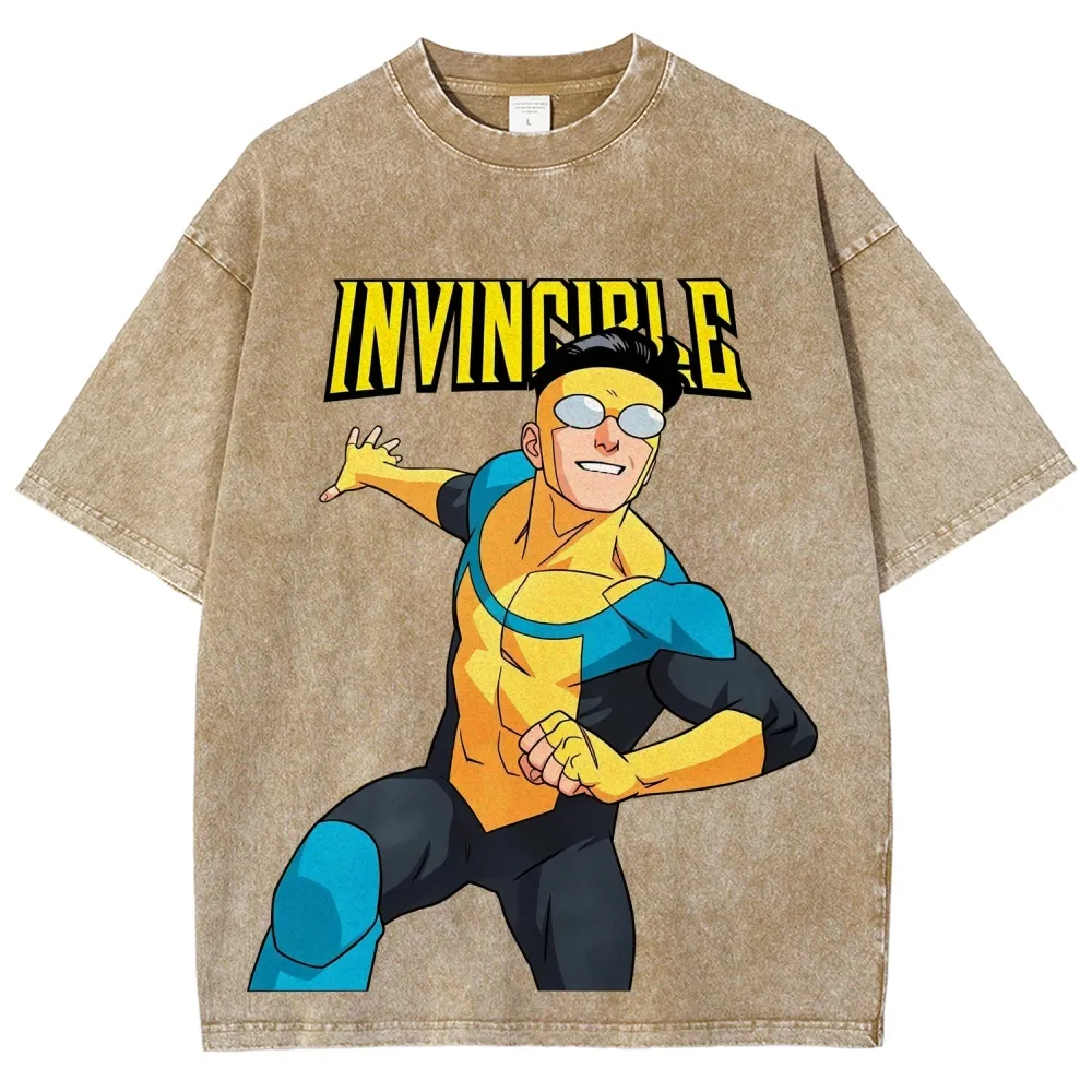 Invincible Unisex Washed T-Shirt