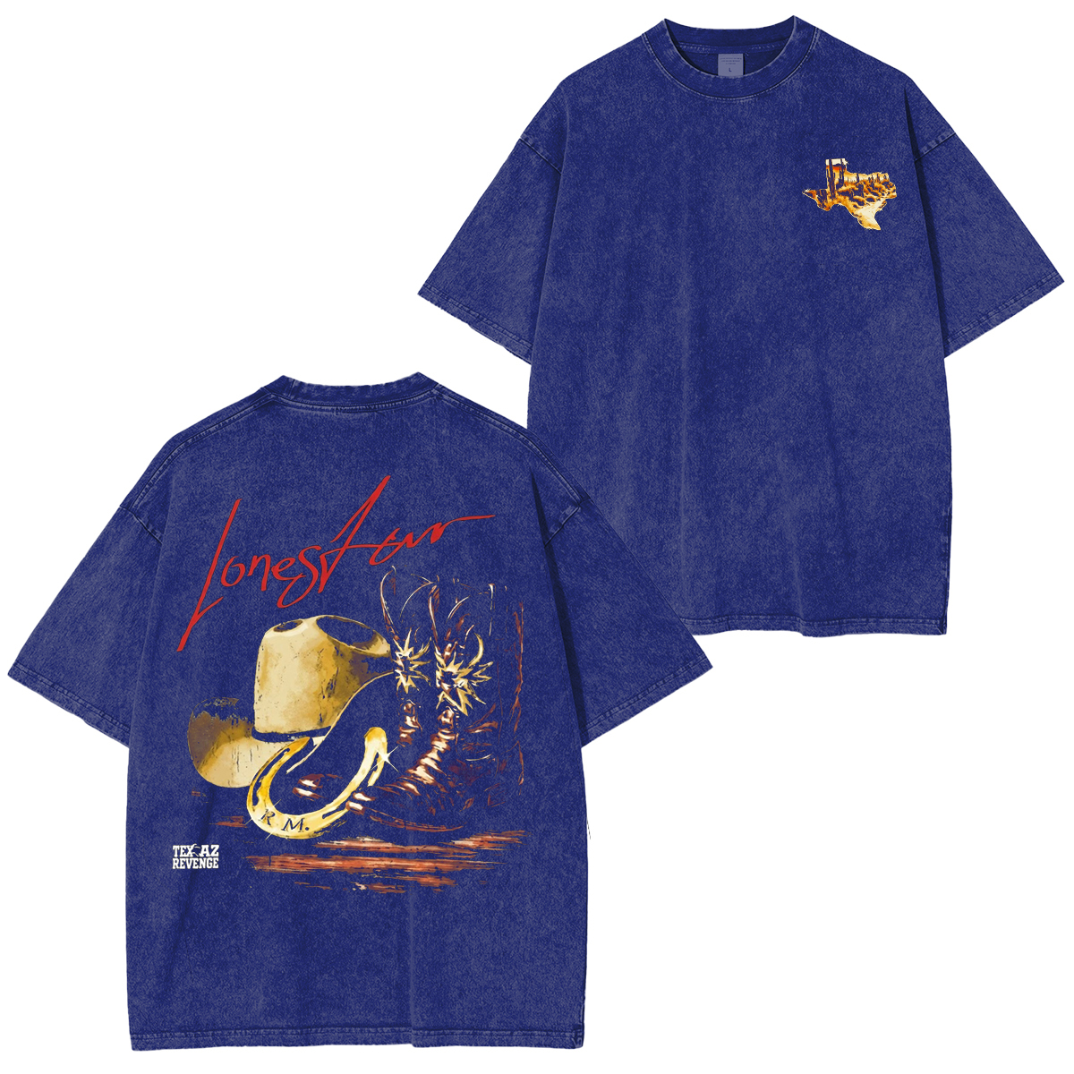 Lonestar Cowboy Washed T-shirt/Crewneck/Hoodie
