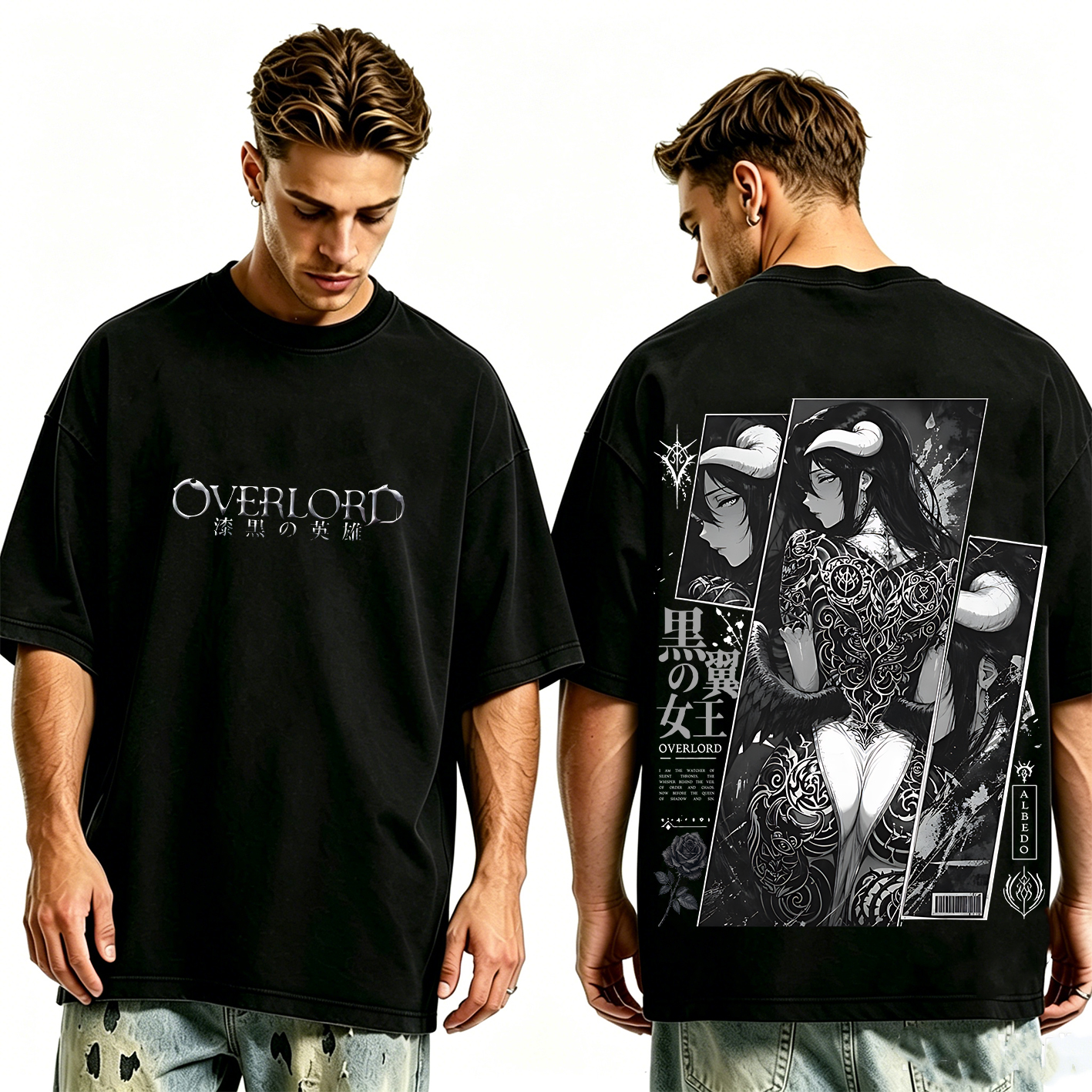 Albedo Overlord Washed T-shirt/Crewneck/Hoodie