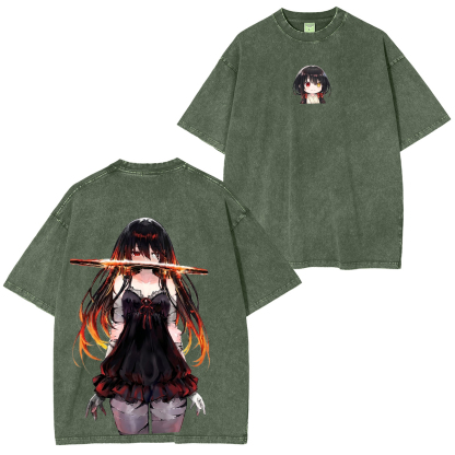 Dandadan Oversized Unisex Washed T-Shirt