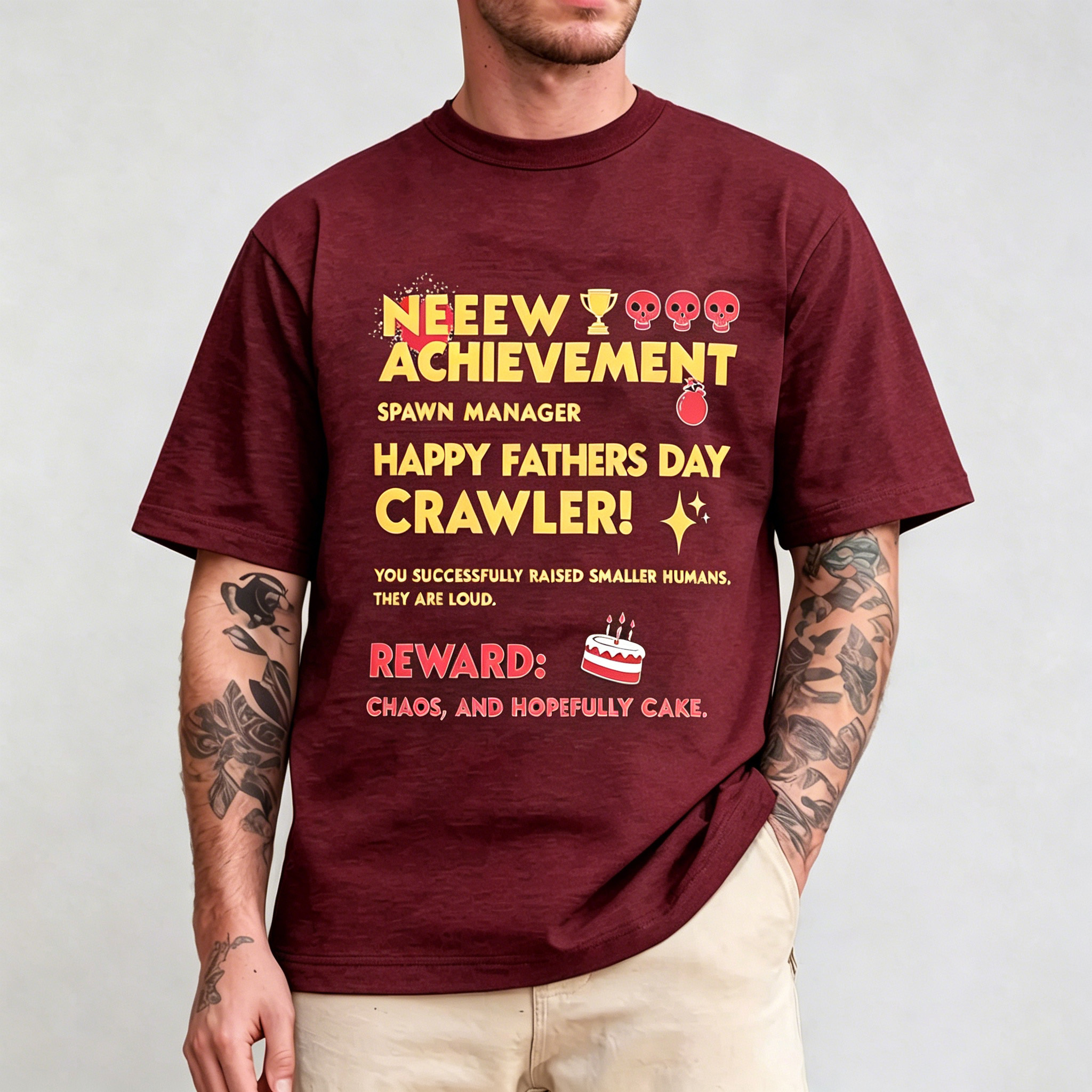 Happy Father’s Day Crawler Vintage Washed T-shirt/Crewneck/Hoodie