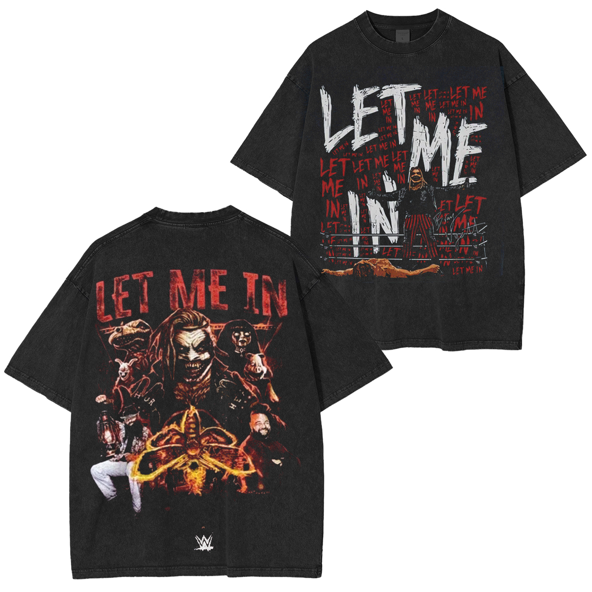Bray Wyatt Let Me In Repeat Washed T-Shirt