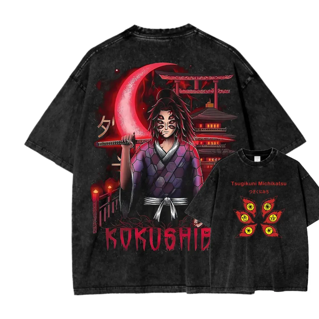 Demon Slayer Unisex Fit Washed T-Shirt 2503005375