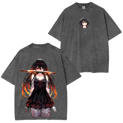 Dandadan Oversized Unisex Washed T-Shirt