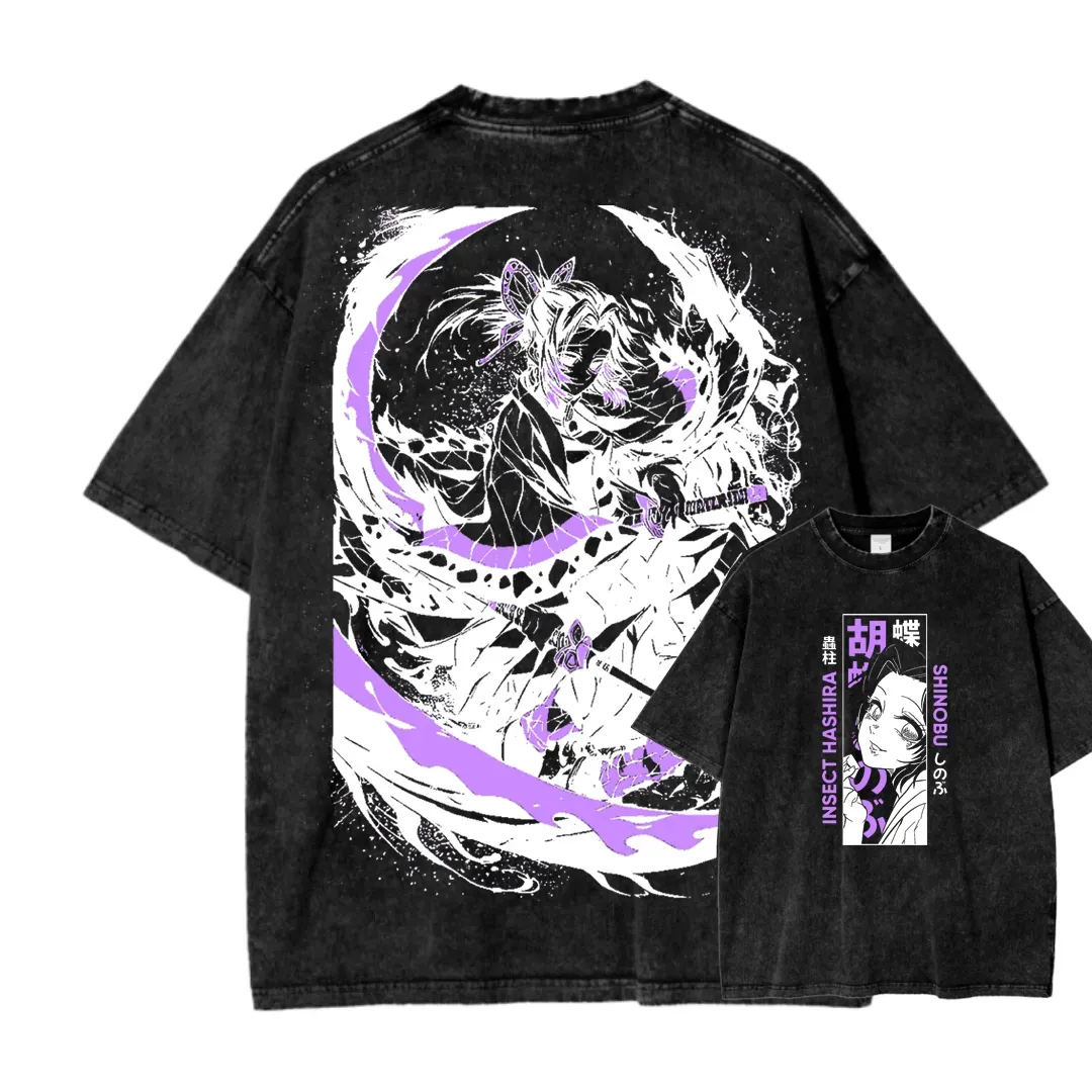 Demon Slayer Unisex Fit Washed T-Shirt 2503005417