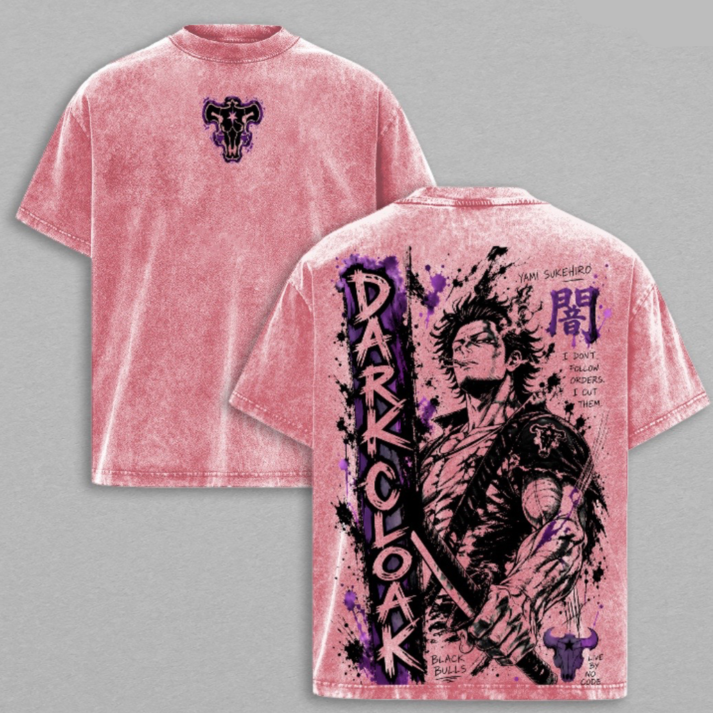 Black Clover Unisex Washed T-Shirt