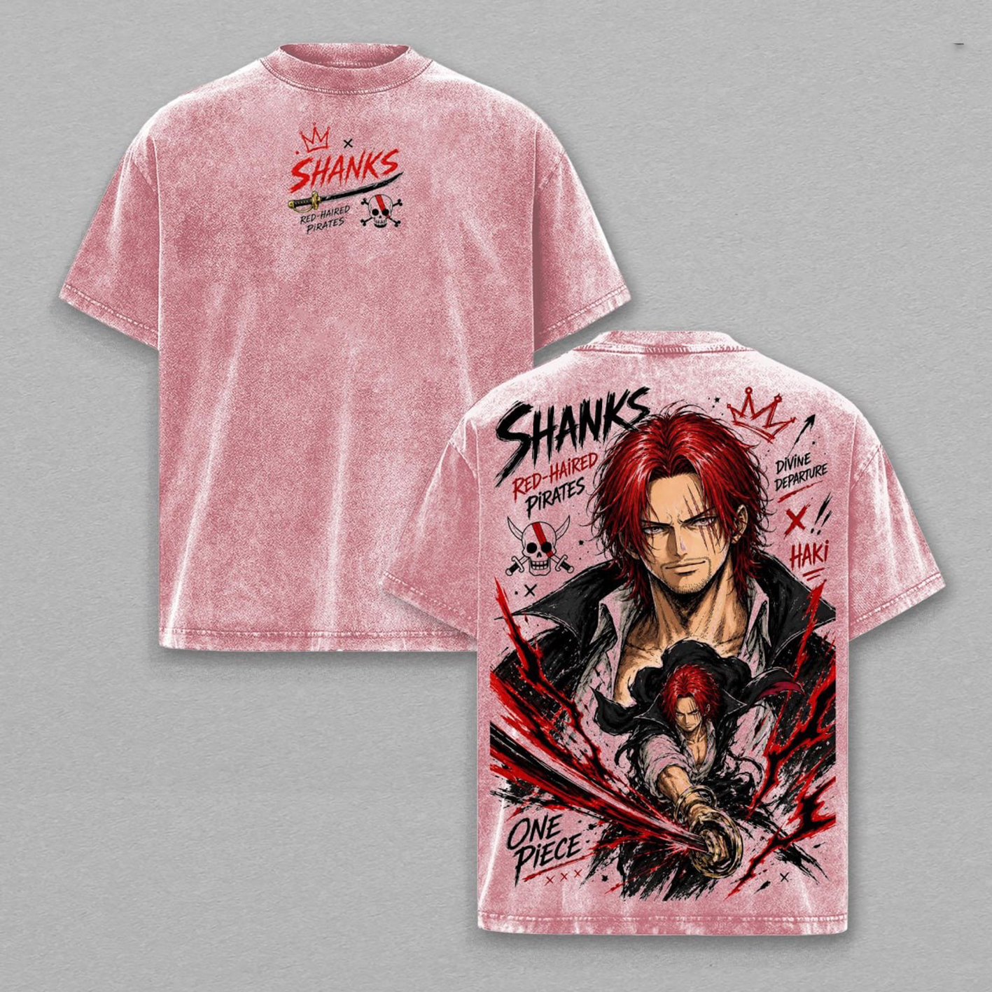 One Piece washed T-shirt/Crewneck/Hoodie