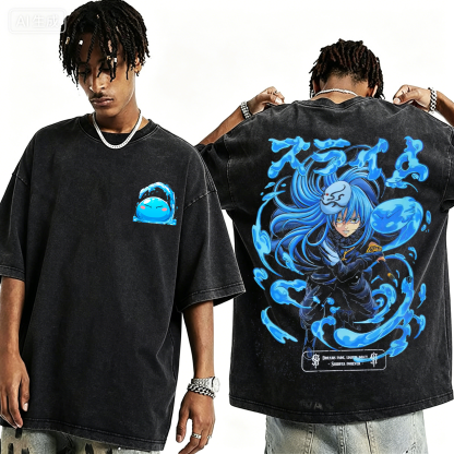 Rimuru Tempest Anime Unisex Washed T-Shirt