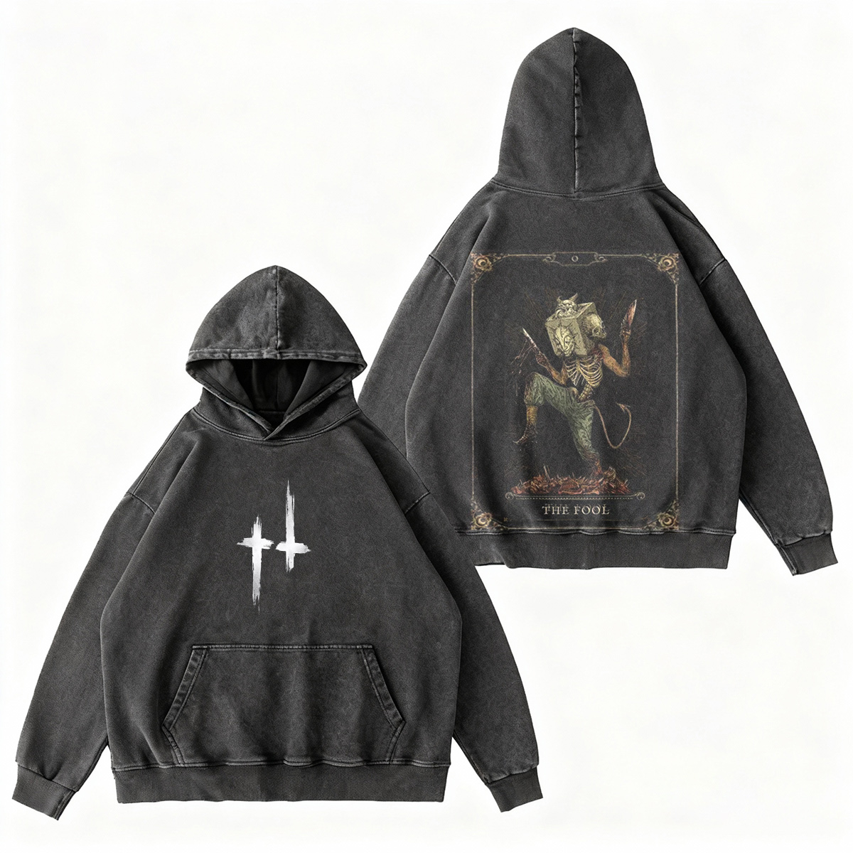 Hunt Showdown “The Fool 1986” Tee “Bayou terror.  Washed T-shirt/Crewneck/Hoodie