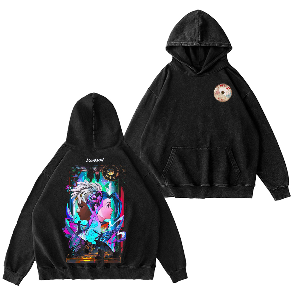 Jinx and Ekko Arcane Oversized T-shirt/Crewneck/Hoodie