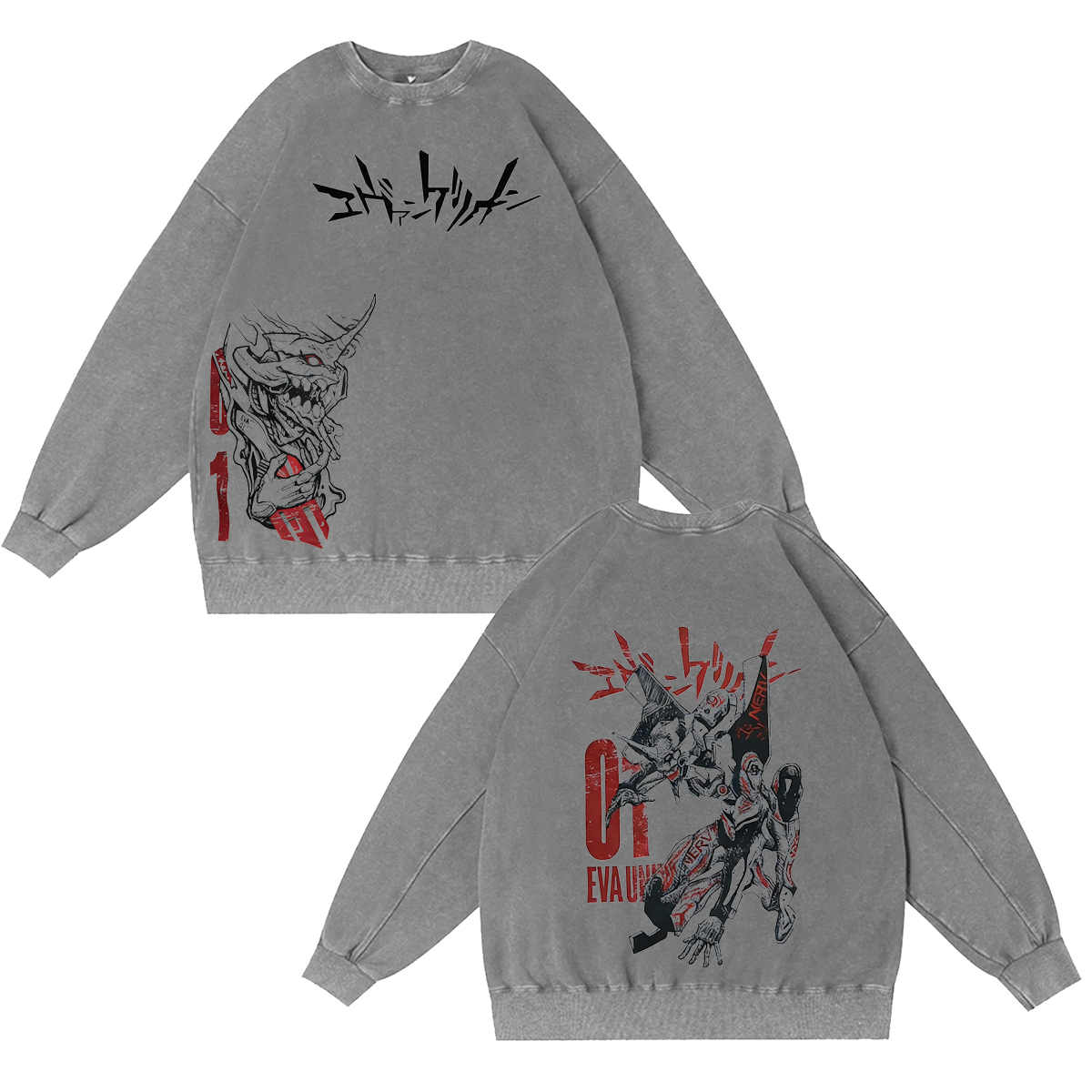 Neon Genesis Evangelion Anime Washed T-shirt/Crewneck/Hoodie