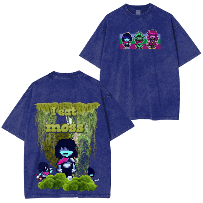 I eat moss Kris Deltarune Men Oversized T-shirt/Crewneck/Hoodie