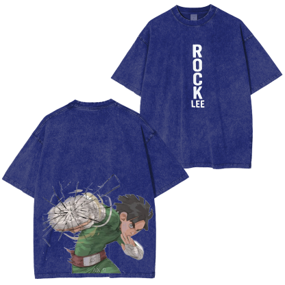 Rock Lee Vintage Washed Anime Oversized T-shirt/Crewneck/Hoodie