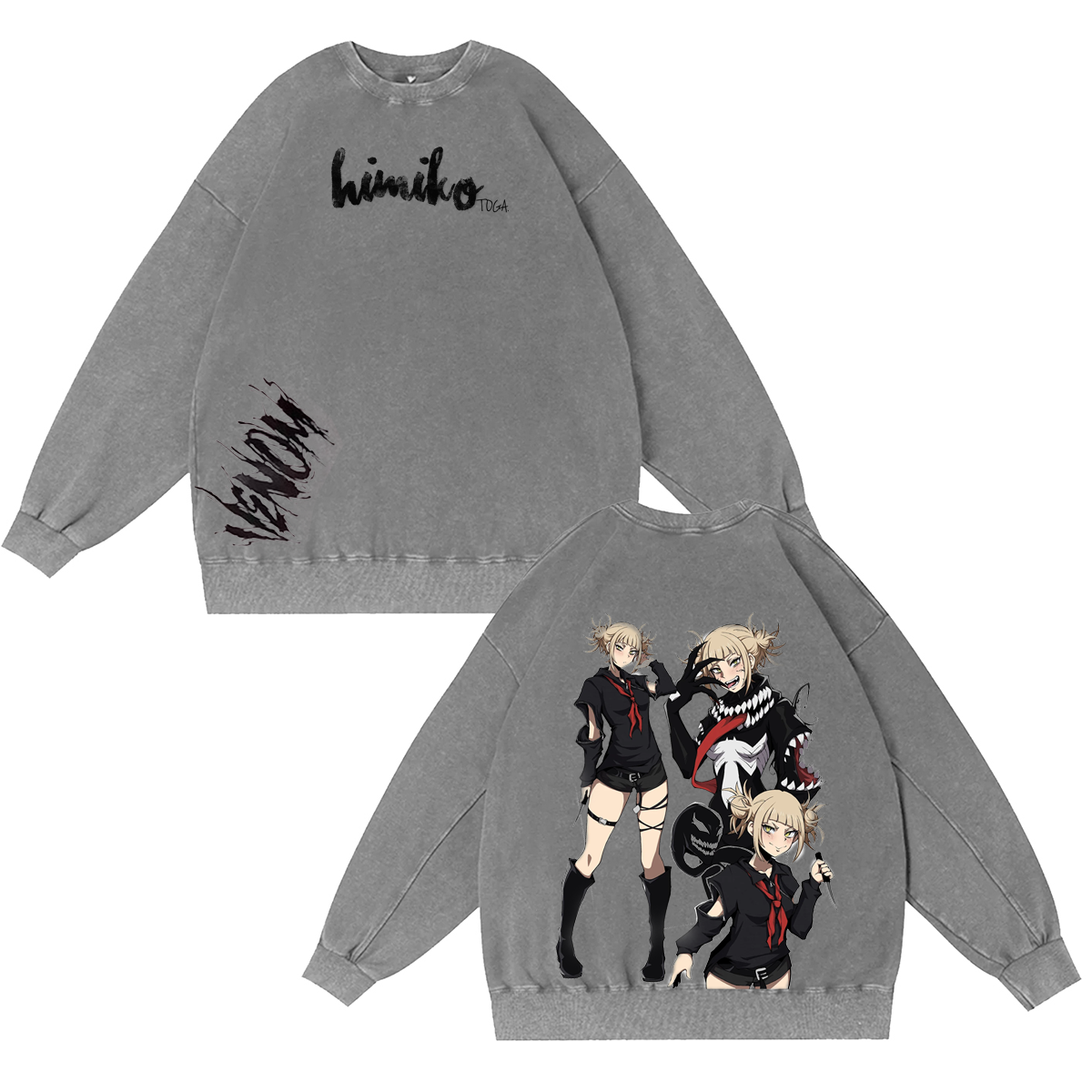 Anime My Hero Academia Himiko Toga Youth Unisex Washed T-shirt/Crewneck/Hoodie
