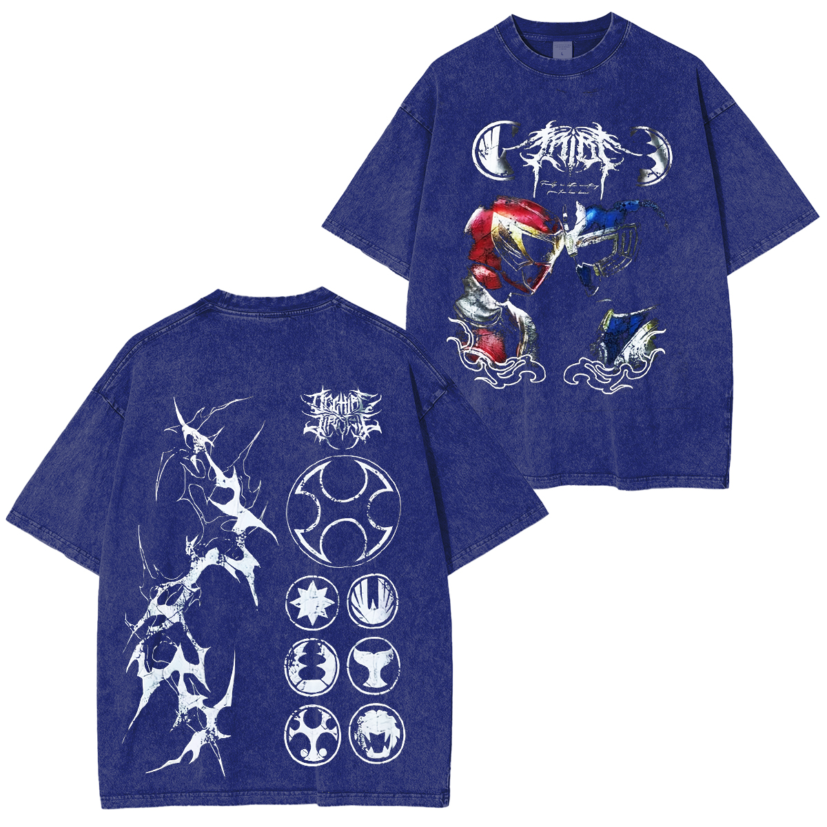 Ninja Storm Red v. Navy Ranger Limited Washed T-shirt/Crewneck/Hoodie