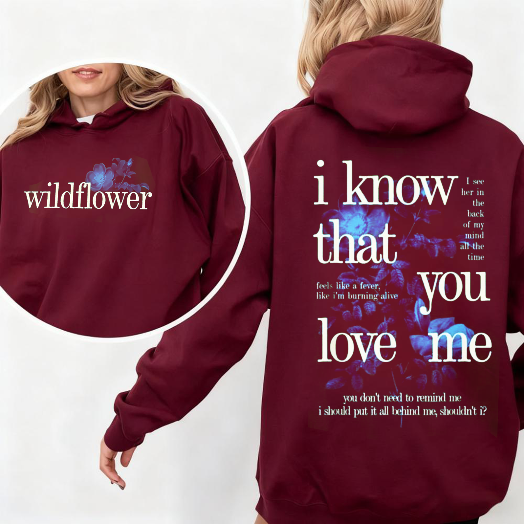 Billie Wildflower Inspired I Know That You Love Me Unisex T-shirt/Crewneck/Hoodie