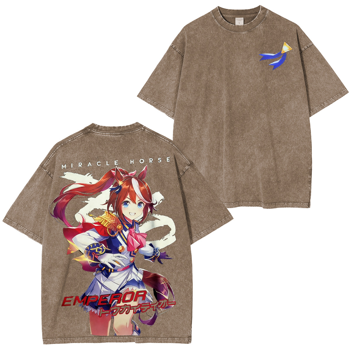 Tokai Teio Uma Musume Pretty Derby Washed T-shirt/Crewneck/Hoodie