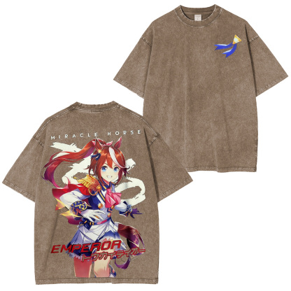 Tokai Teio Uma Musume Pretty Derby Washed T-shirt/Crewneck/Hoodie