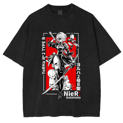 Nier Automata Washed T-shirt/Crewneck/Hoodie