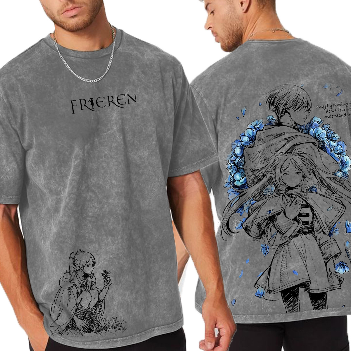 Frieren Anime Washed T-shirt/Crewneck/Hoodie