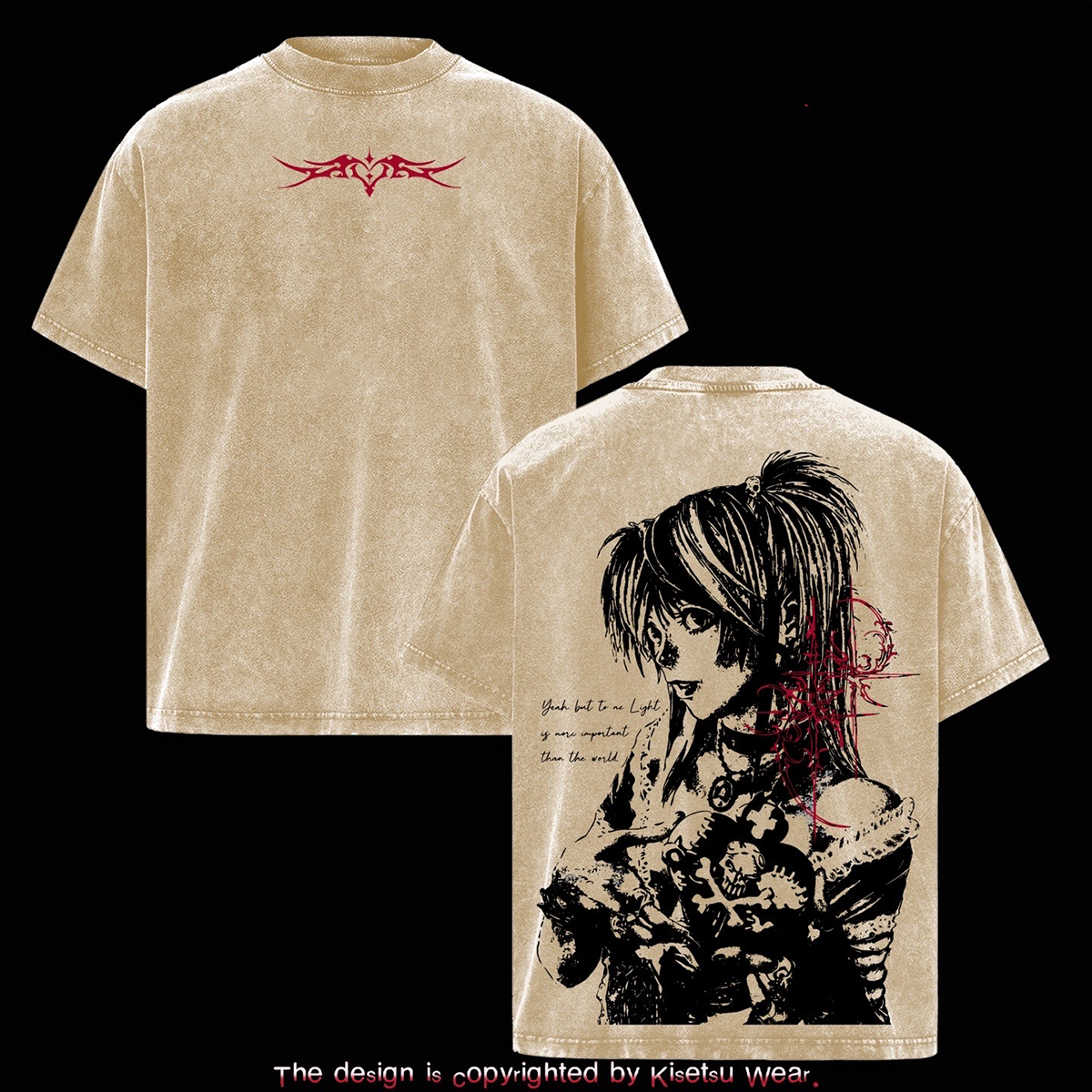 Sukuna King of Curses Vintage Washed Unisex Washed T-Shirt