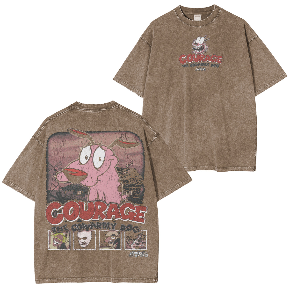 Courage the Cowardly Dog Washed T-shirt/Crewneck/Hoodie
