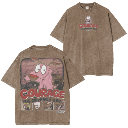 Courage the Cowardly Dog Washed T-shirt/Crewneck/Hoodie