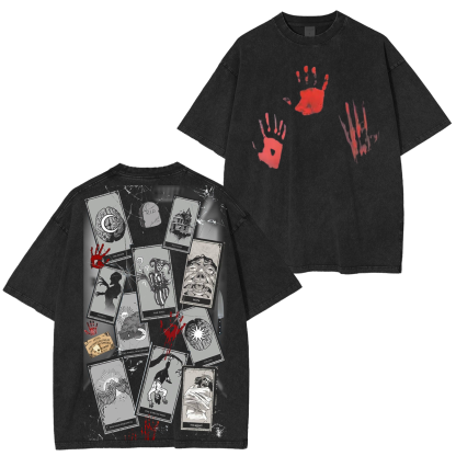 Phasmophobia Game Double Sided Washed T-shirt/Crewneck/Hoodie
