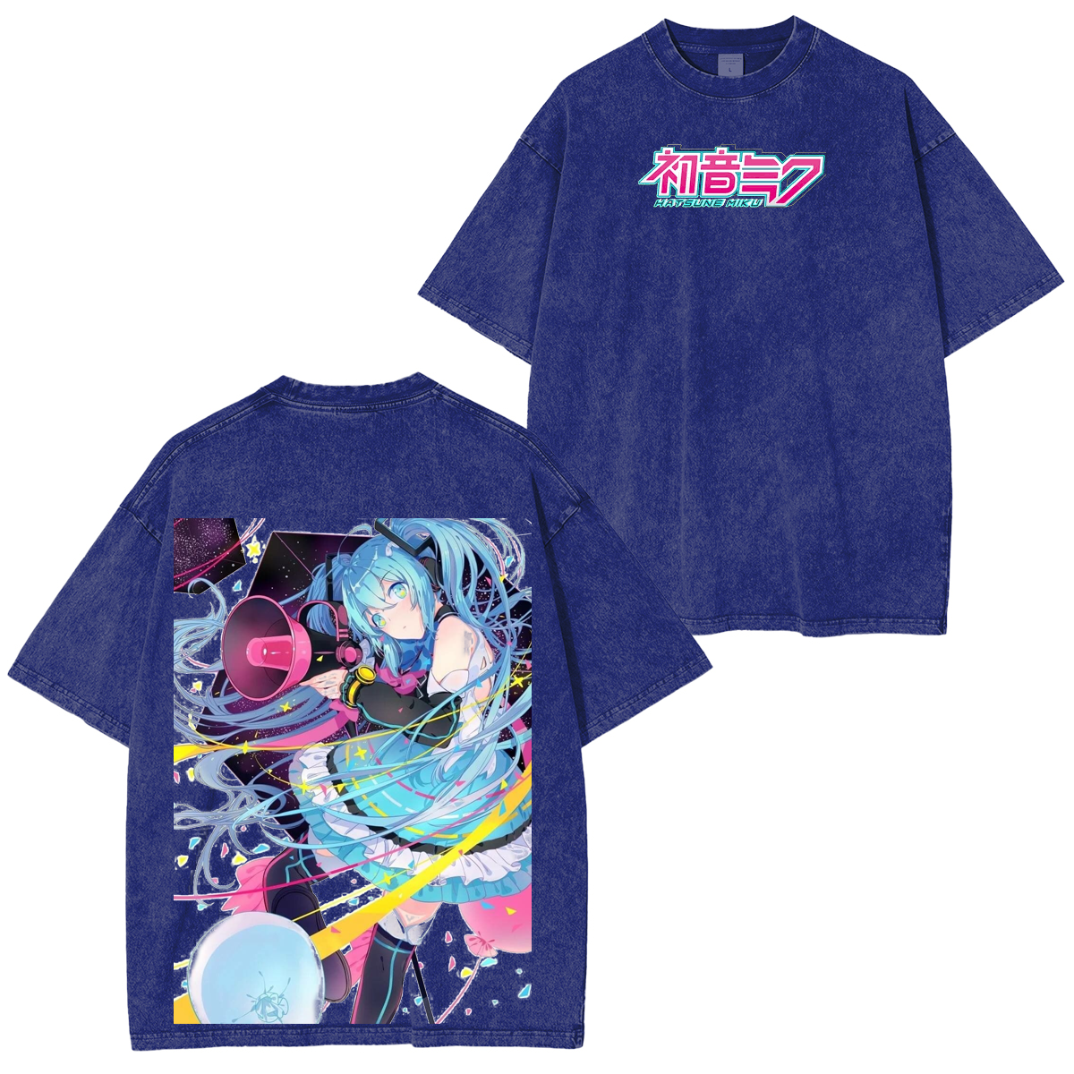 Hatsune Miku Vintage Unisex  Washed T-Shirt
