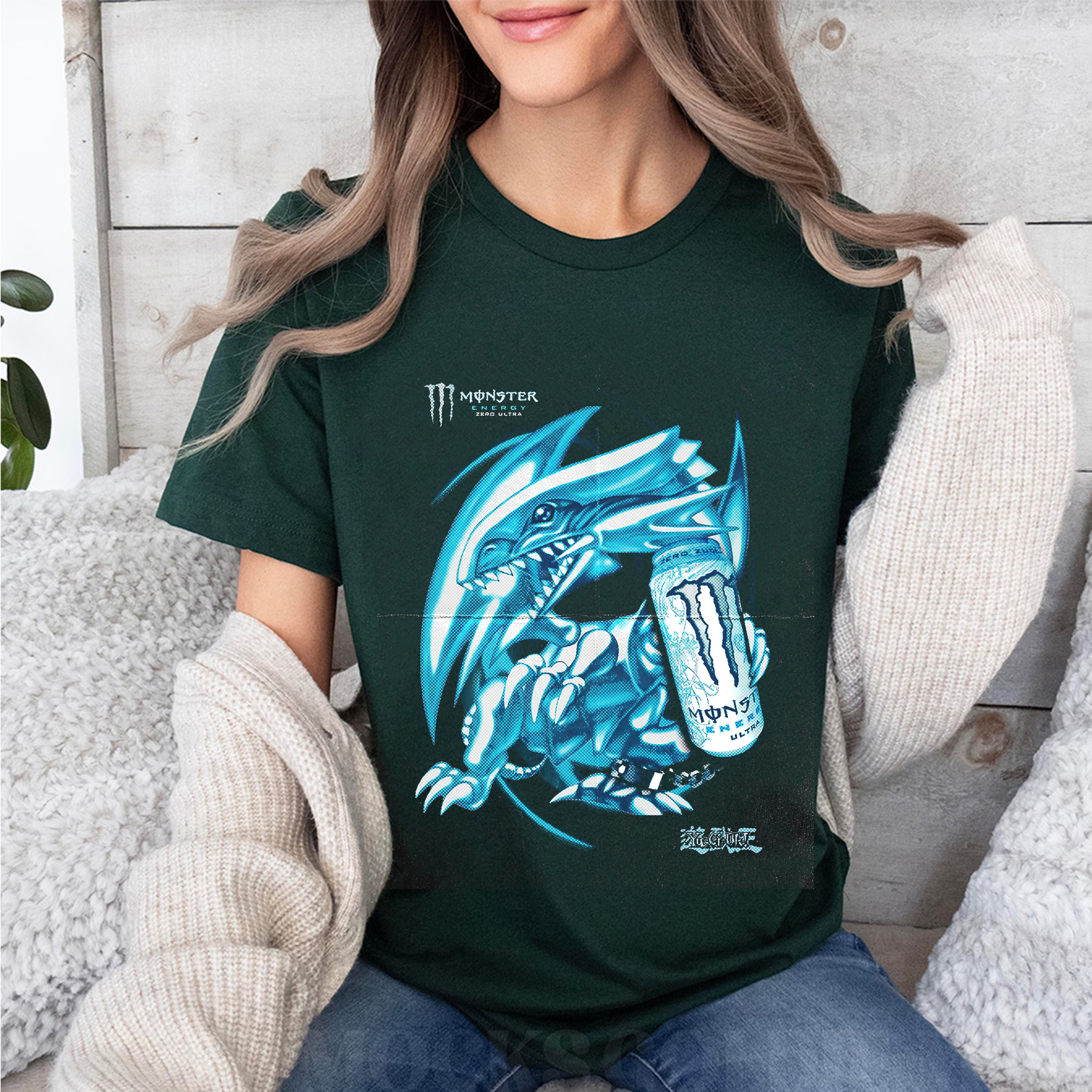 Blue-Eyes White Dragon anime Oversized T-shirt/Crewneck/Hoodie