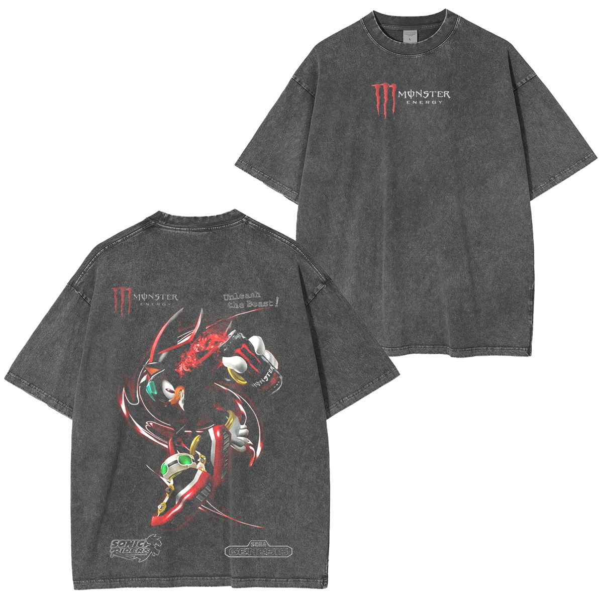 Sonic Riders Unisex  Washed T-Shirt