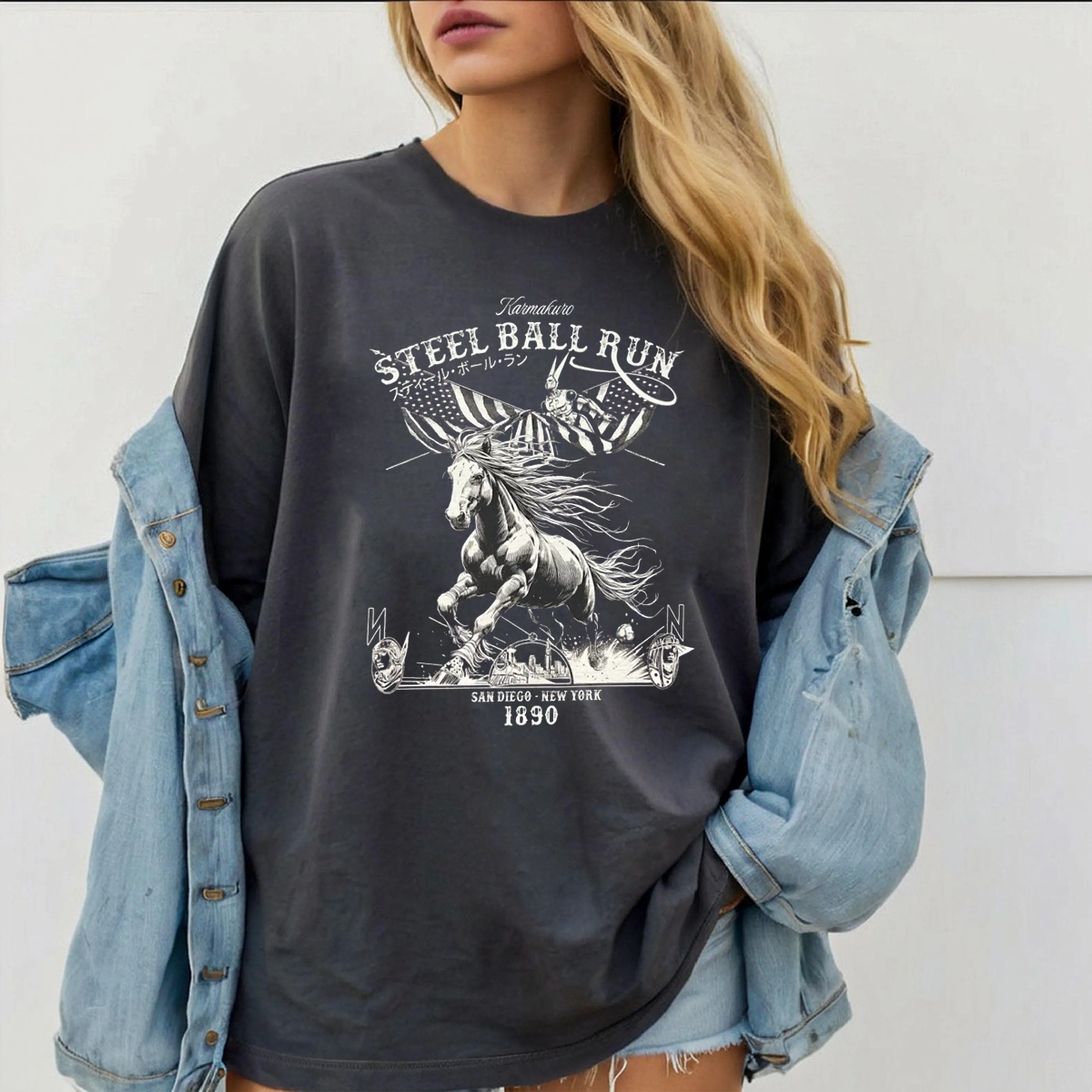 Steel Ball Run Memorial Oversized T-shirt/Crewneck/Hoodie