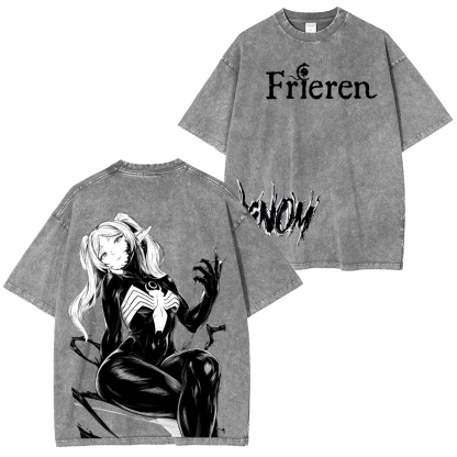 Frieren x Venom Unisex Washed T-Shirt