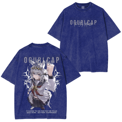 Umamusume: Pretty Derby Series Oversized Unisex Washed T-Shirt