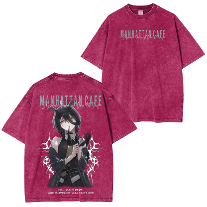 Umamusume: Pretty Derby Series Oversized Unisex Washed T-Shirt