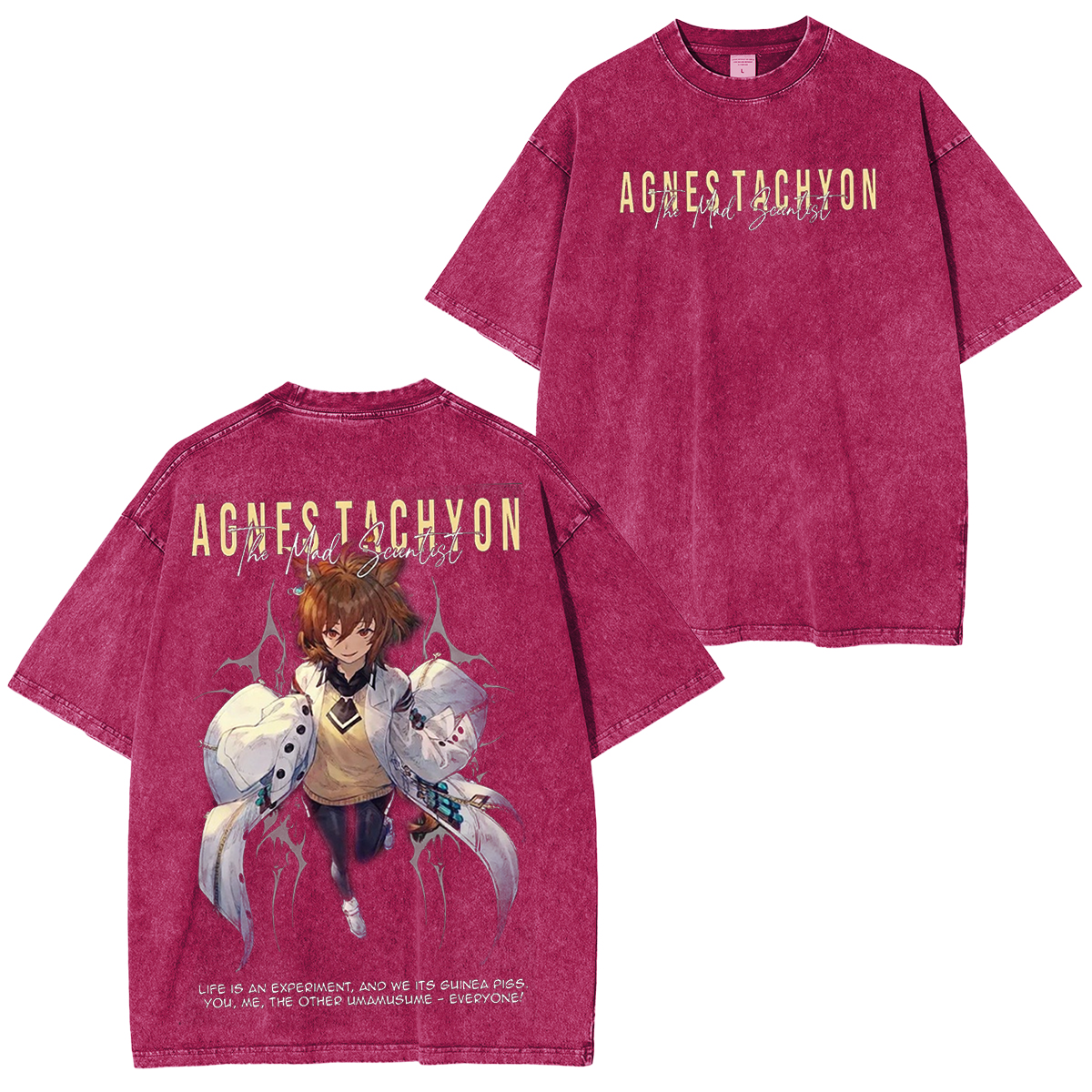 Umamusume: Pretty Derby Series Oversized Unisex Washed T-Shirt