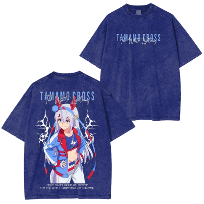 Umamusume: Pretty Derby Series Oversized Unisex Washed T-Shirt