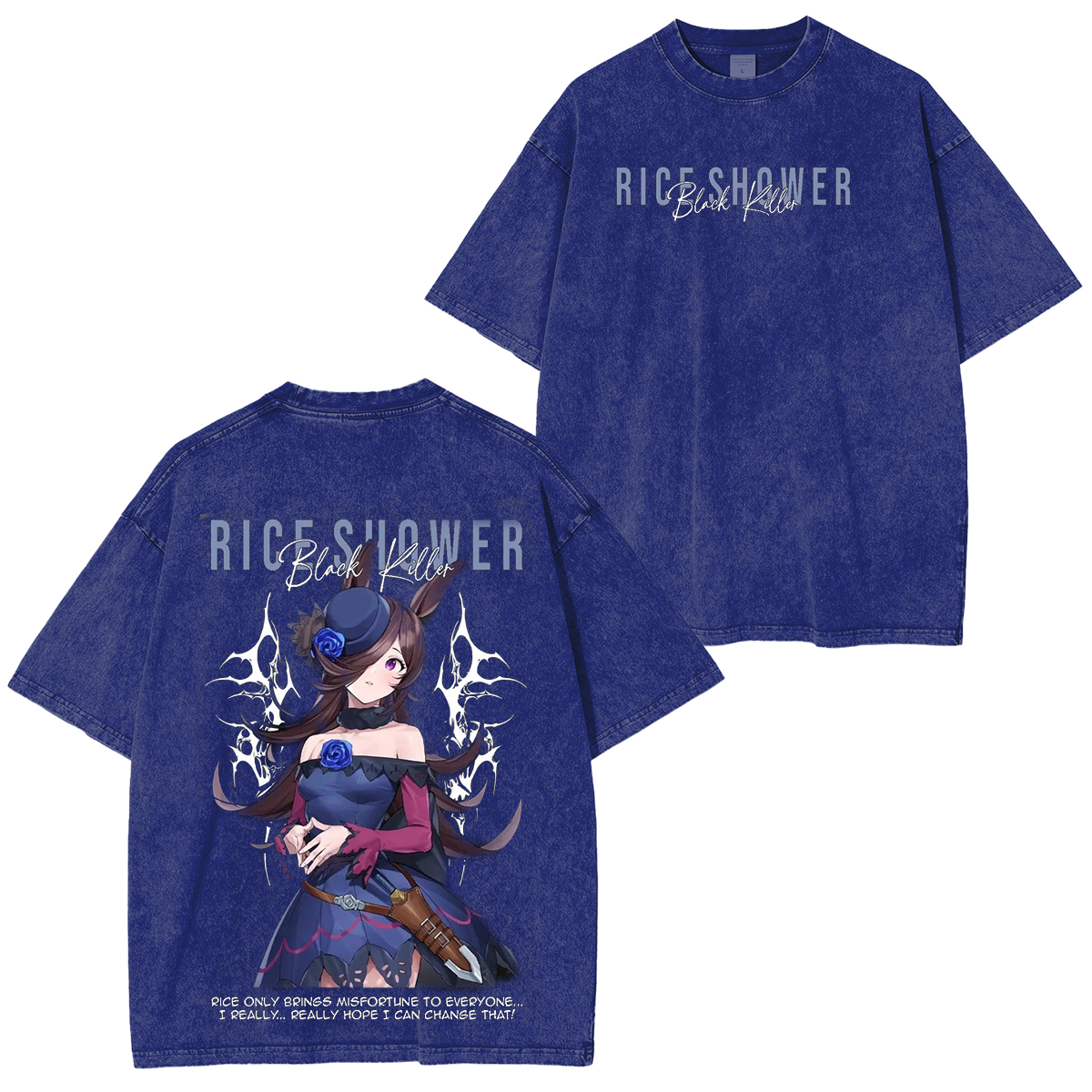 Umamusume: Pretty Derby Series Oversized Unisex Washed T-Shirt