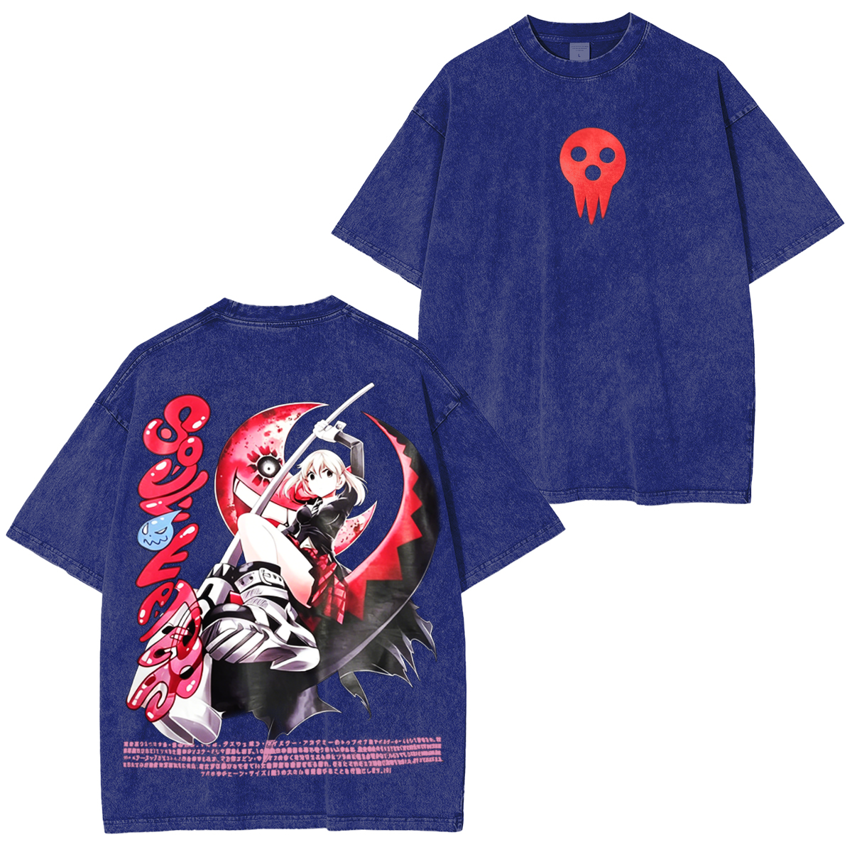 Maka Albarn x Soul Eater Anime Oversized Unisex Washed T-Shirt