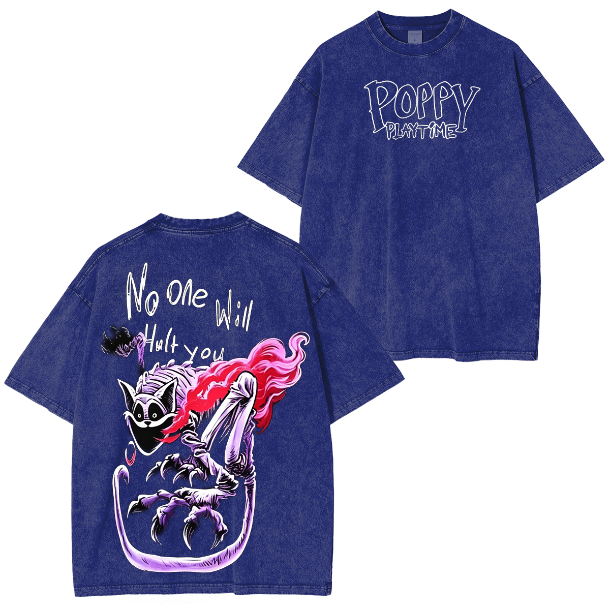 Poppy Playtime Oversized Unisex Washed T-Shirt