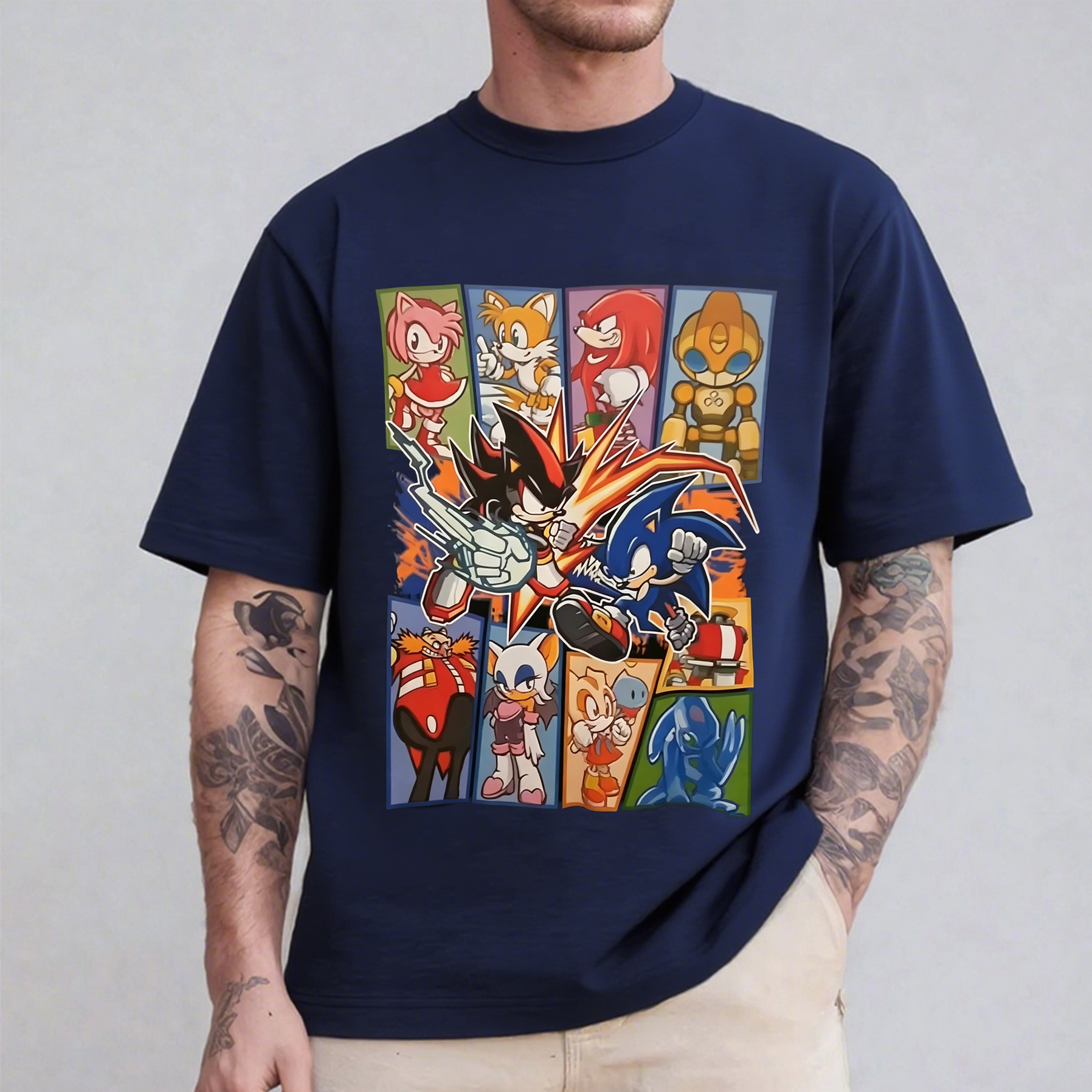 Sonic Battle Oversized T-shirt/Crewneck/Hoodie