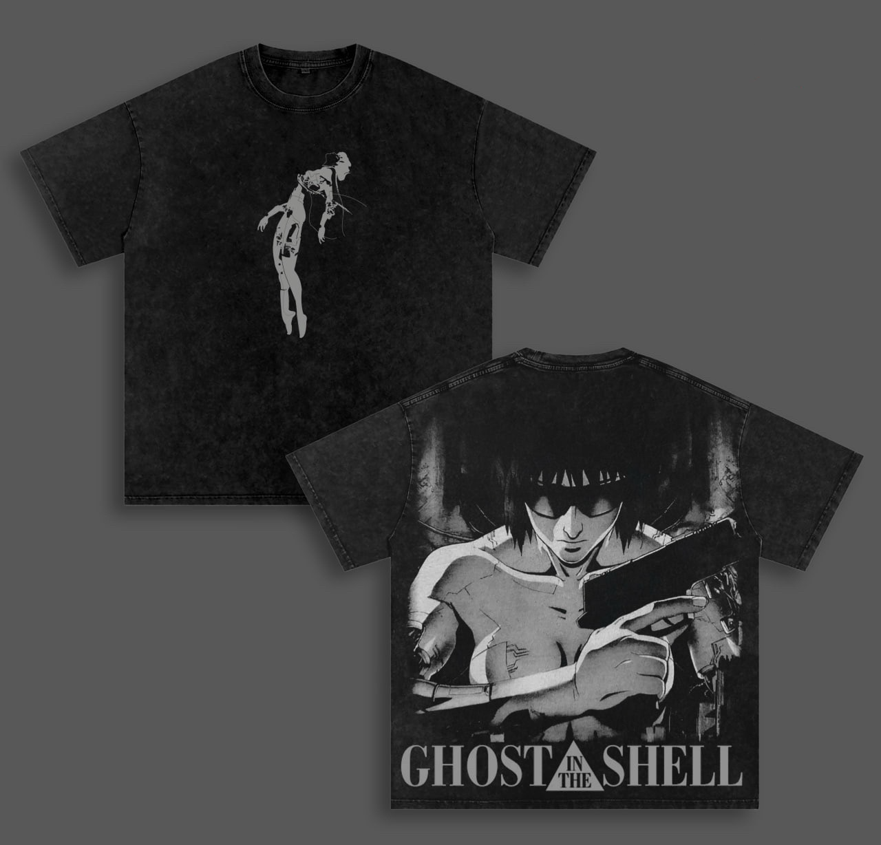Ghost in the Shell  Unisex Washed T-Shirt