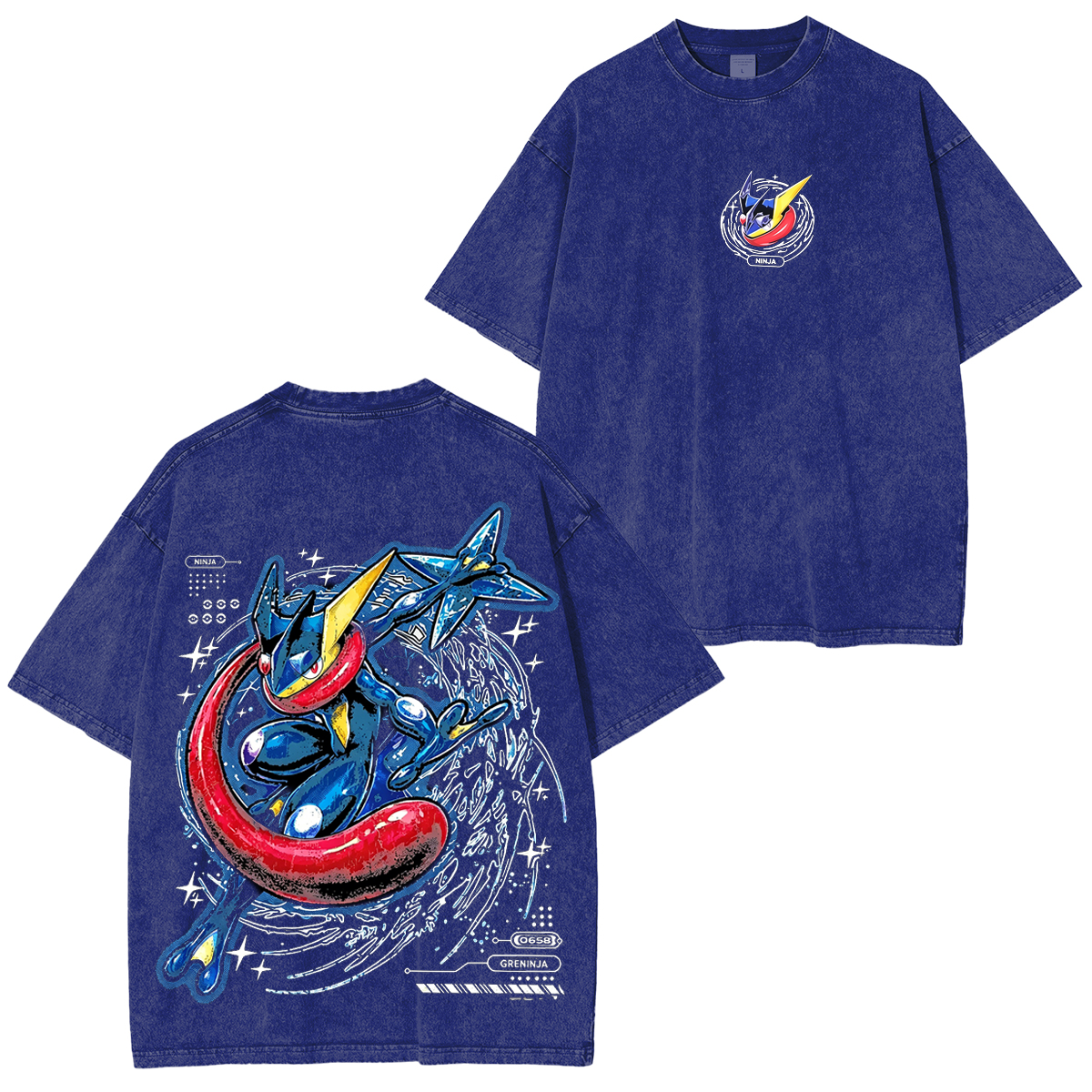 Greninja Oversized Unisex Washed T-Shirt
