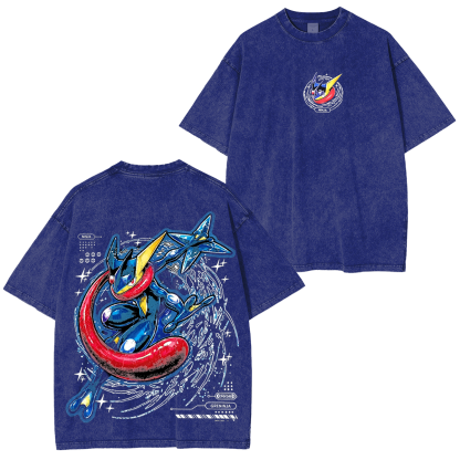Greninja Oversized Unisex Washed T-Shirt