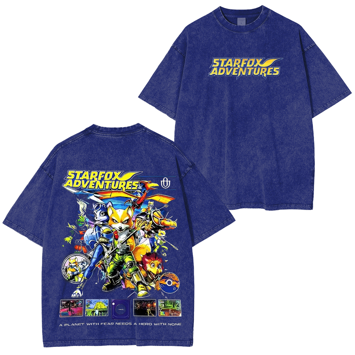 Star Fox Adventures Printed Unisex Washed T-Shirt