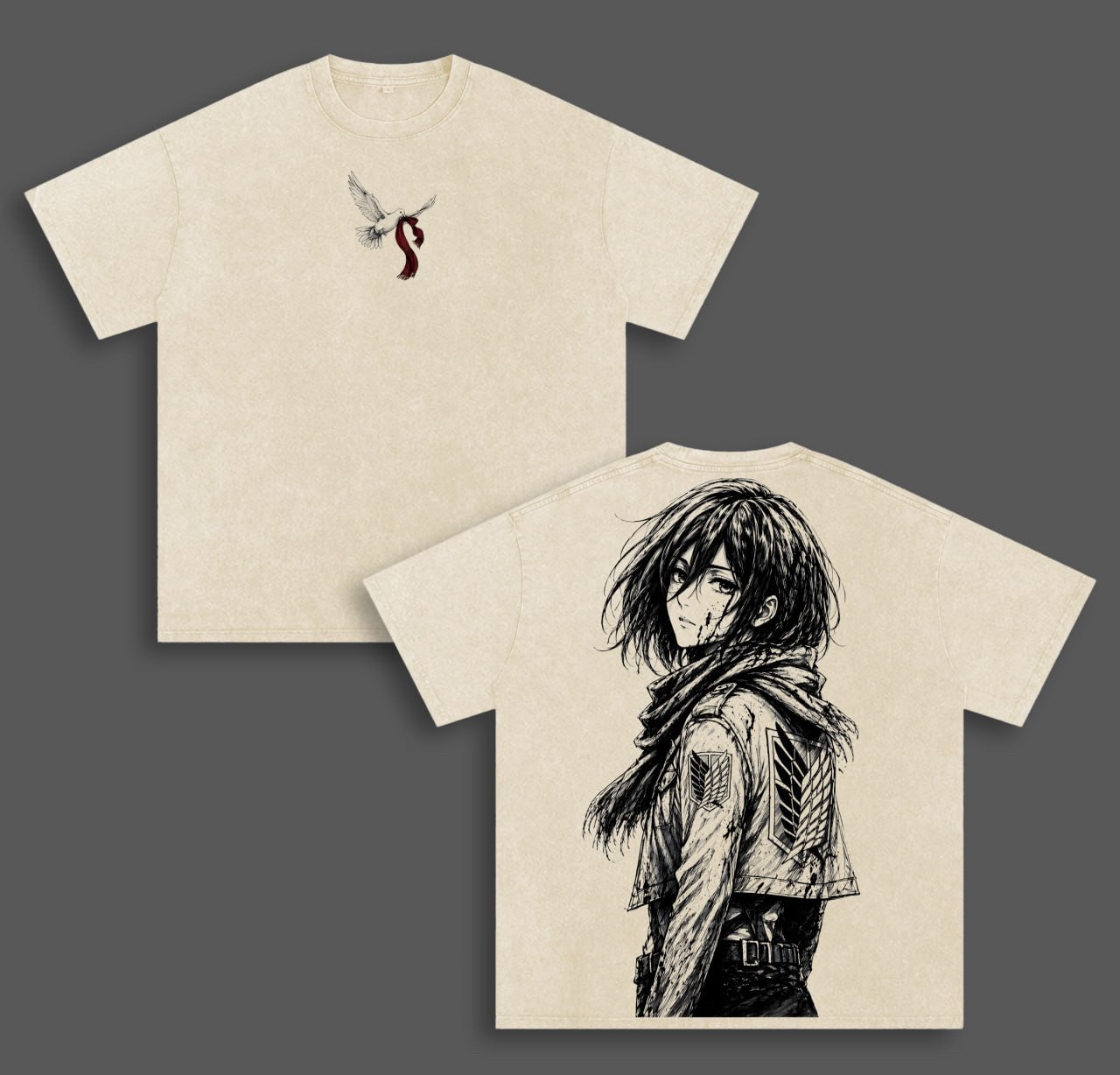 Attack on Titan Unisex Washed T-Shirt