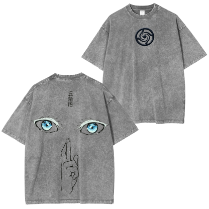 Jujutsu Kaisen Satoru Gojo Vintage Washed T-shirt/Crewneck/Hoodie
